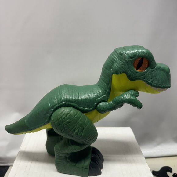 Imaginext Jurassic World T. Rex XL Dinosaur Figure Fisher-Price Green Toy - Picture 4 of 11